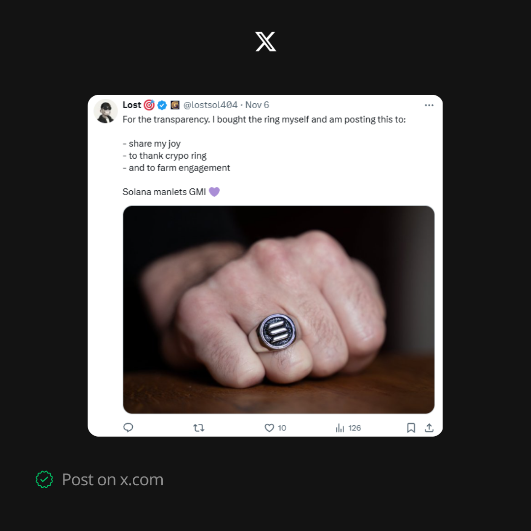 Review Photo 4 Solana Ring on x.com